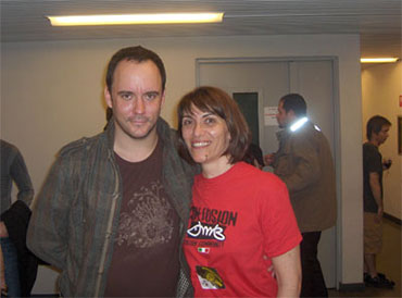 Corsina in the backstage with Dave (03.04.07)